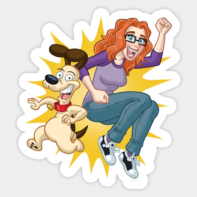 Jenn & Bueno Jump! Sticker by AndrewWillmore